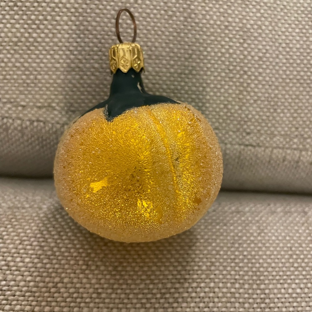 Christopher Radko Pumpkin Halloween or Christmas ornament.